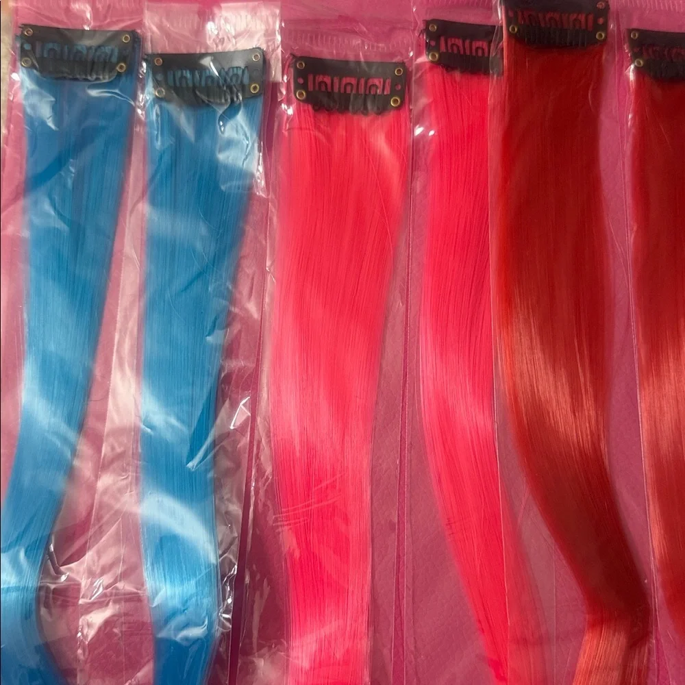 Vibrant Hair Extension Set for Parties